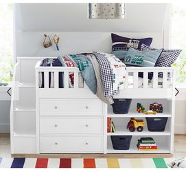 Pottery Barn Kids Elliott Step-Up Captains Twin Bed