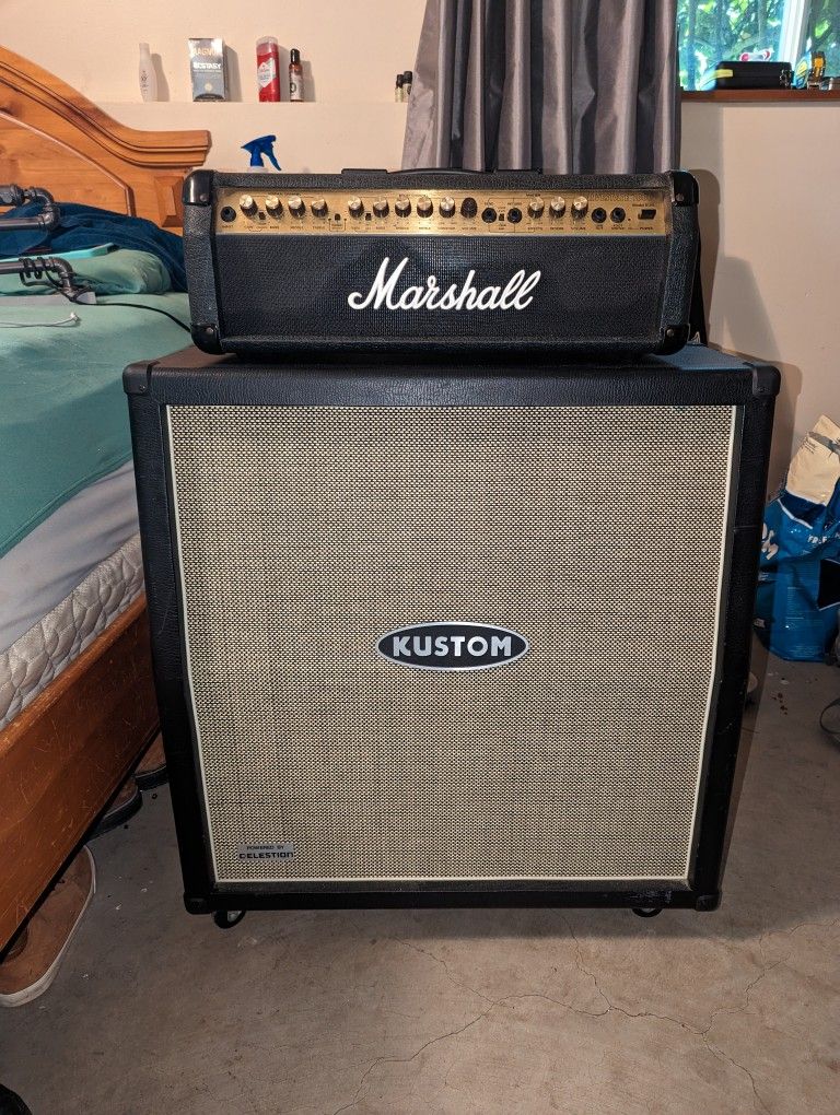 Marshall Valvestate 8100 And Kustom 412 Cab