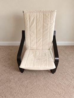 IKEA POÄNG - Bentwood Lounge Chair with Removable Cushion