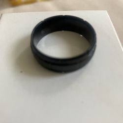 Black Stainless Steel Ring Wedding Band  Sz 11