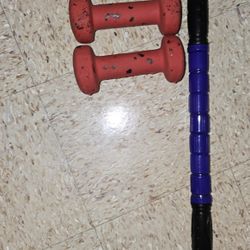 Muscle Stick & 3lb Dumbell Bundle 
