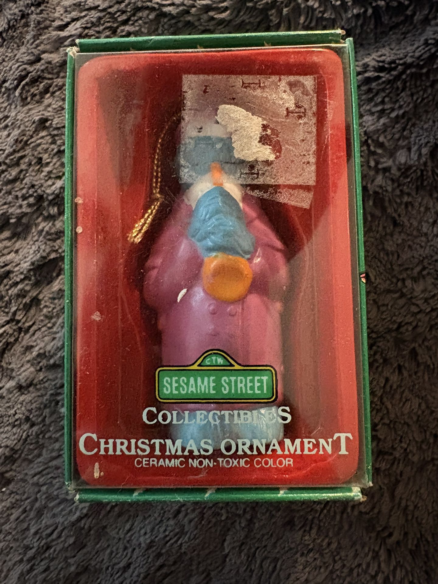 Sesame Street Collectibles Cookie Monster Christmas Ornament – Ceramic