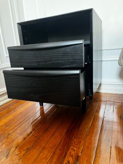 2 Article Lenia Nightstands, Black