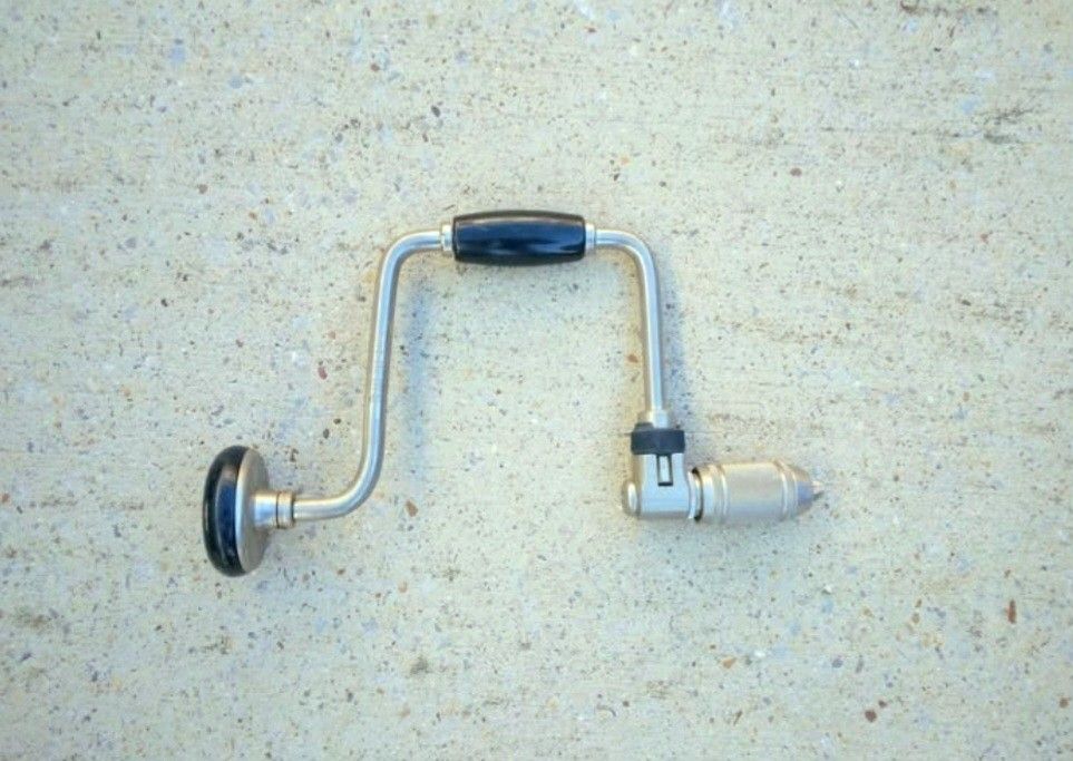 Vintage Stanley 12" Ratcheting Hand Auger Drill 