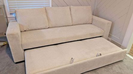 New Beige Or Grey Sleeper / Couch.  93x57.  Free Delivery!