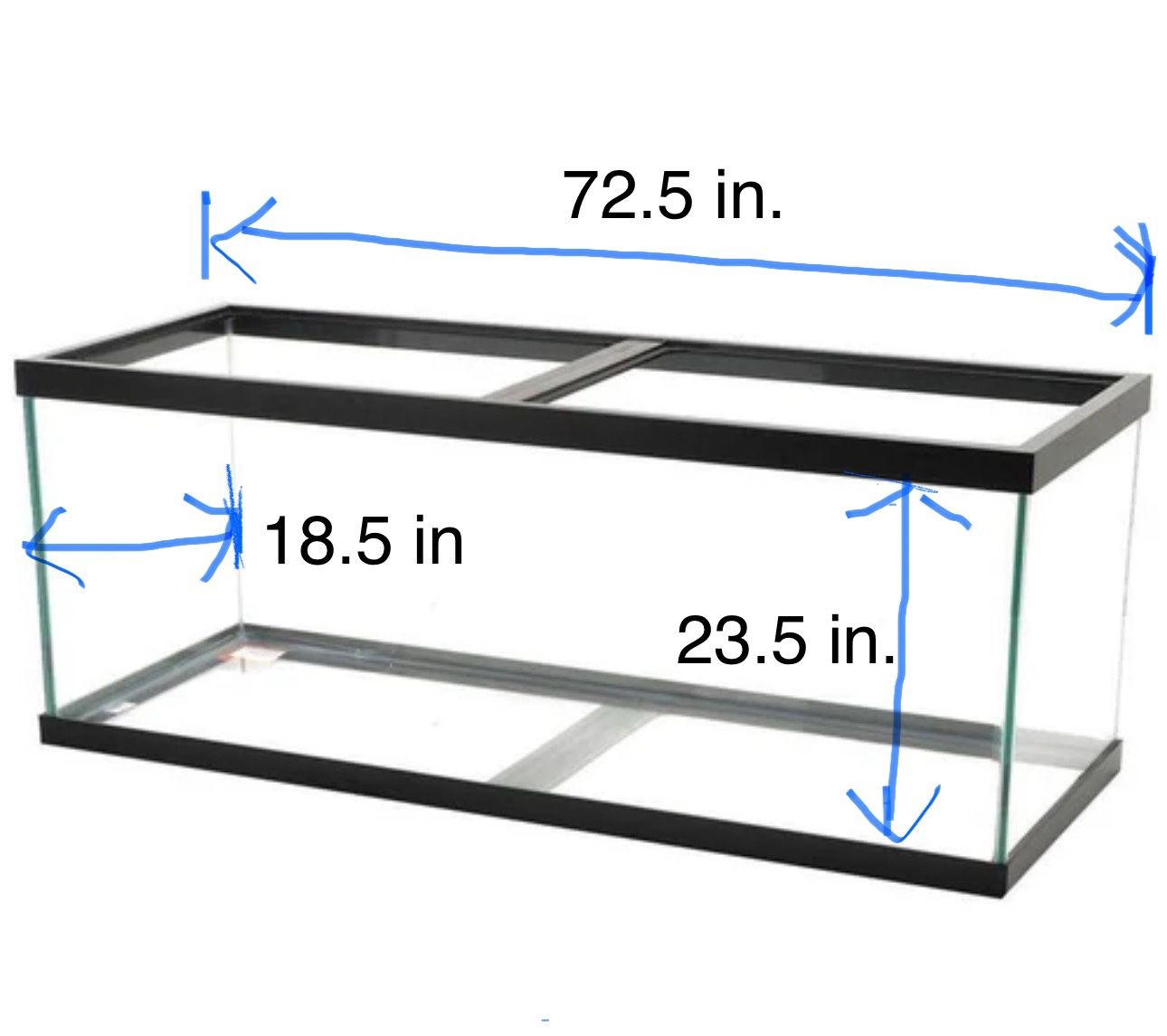 Extra Large Glass Aquarium- No Leaks