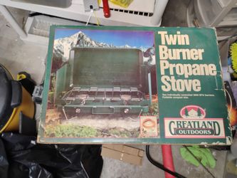 portable twin burner propane stove