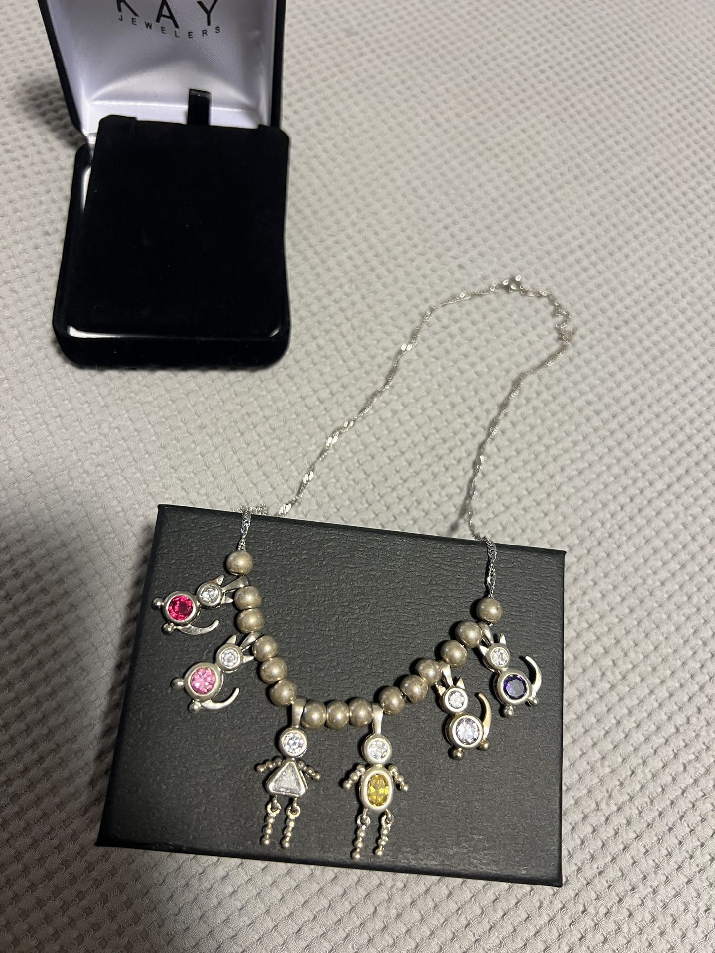 Sterling Silver And Genuine Gems Charms