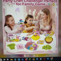 Osllate DIY Arts And Crafts For Kids, Flower Toys With Lighted Vase