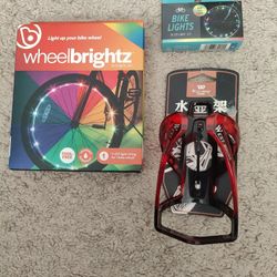 Bike Lights & Bottle Holder 