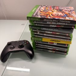 Xbox One Games And One Controller Not Tested As Is 