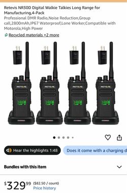 New pro walkies set of 4