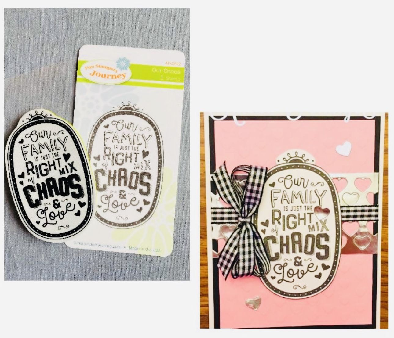 Cute/Funny Family Chaos Stamp NEW