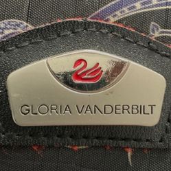 Gloria Vanderbilt Travel Luggage Duffle Carry On Rolling Bag Paisley

