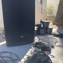 $1450 in Speaker (JBL), Lighting, DJ Board, and Wiring