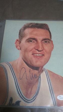 Jerry west autographed vintage photo JSA authenticated