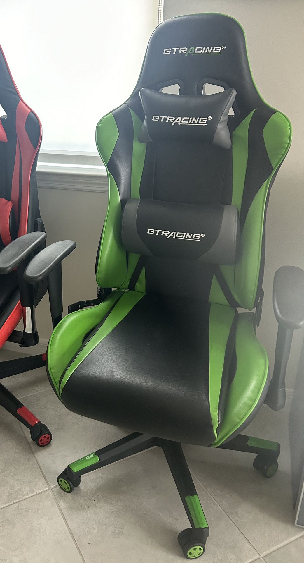 Green/black Gaming Chair GTracing
