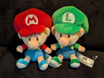 Baby Mario & Luigi 6" Stuffed Plush Set