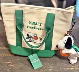 Starbucks x Peanuts Snoopy Canvas Tote Bag