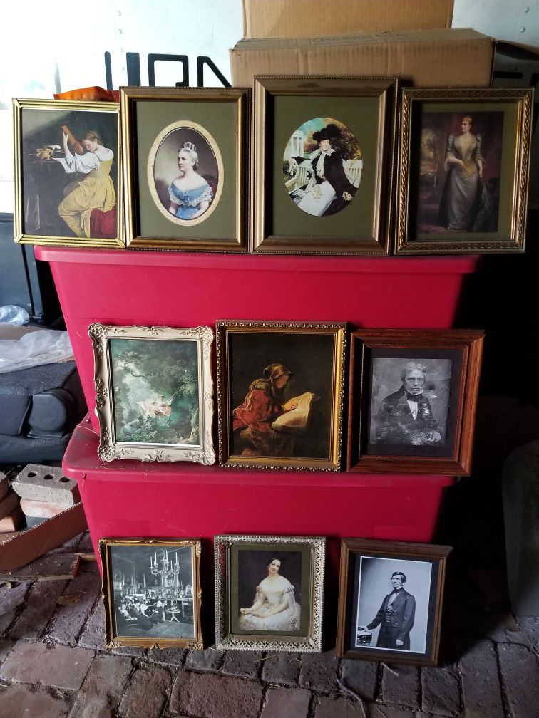 Box of Antique pictures