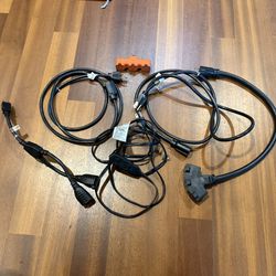 Power Cord & Outlet Splitter Bundle – Extension Cords, Tri-Tap, Adapters