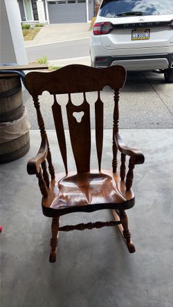 Vintage maple rocking chair