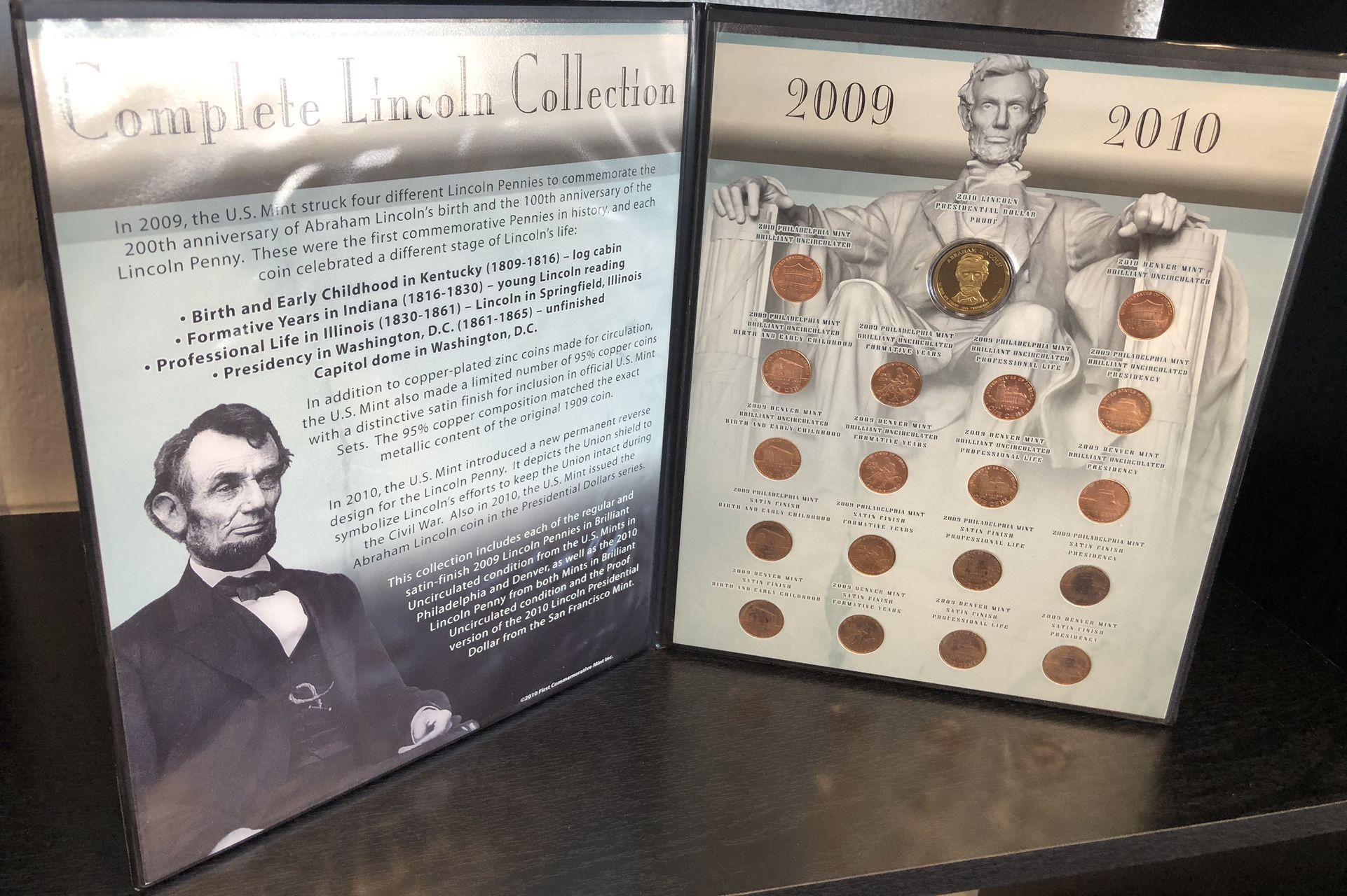 Complete Lincoln Collection Coin Set In A Book