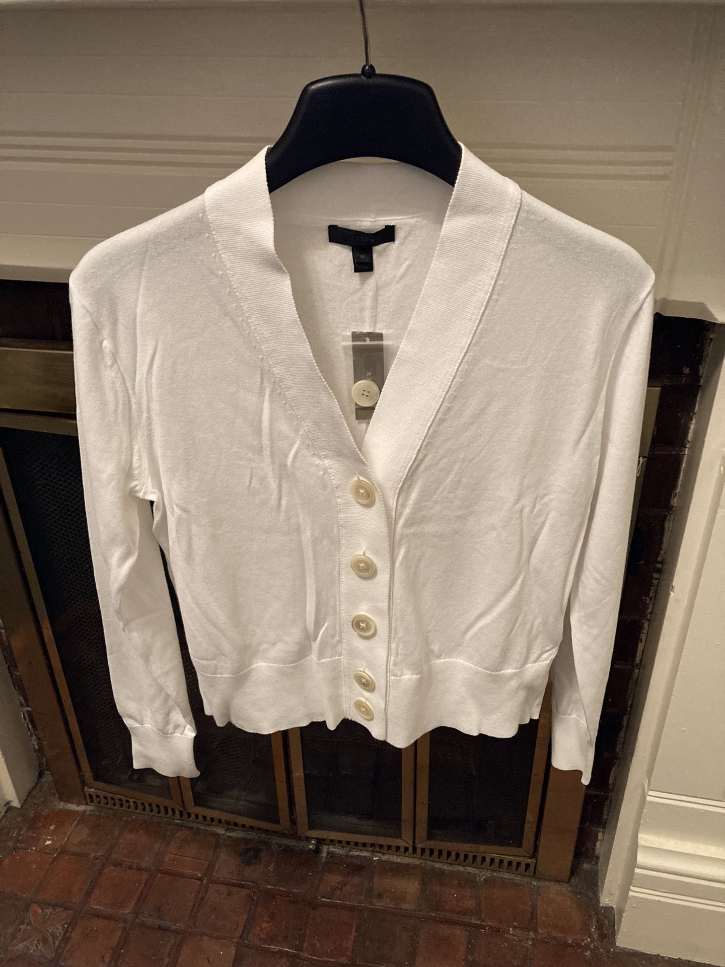 Brand New J Crew Women’s White Cardigan Sweater