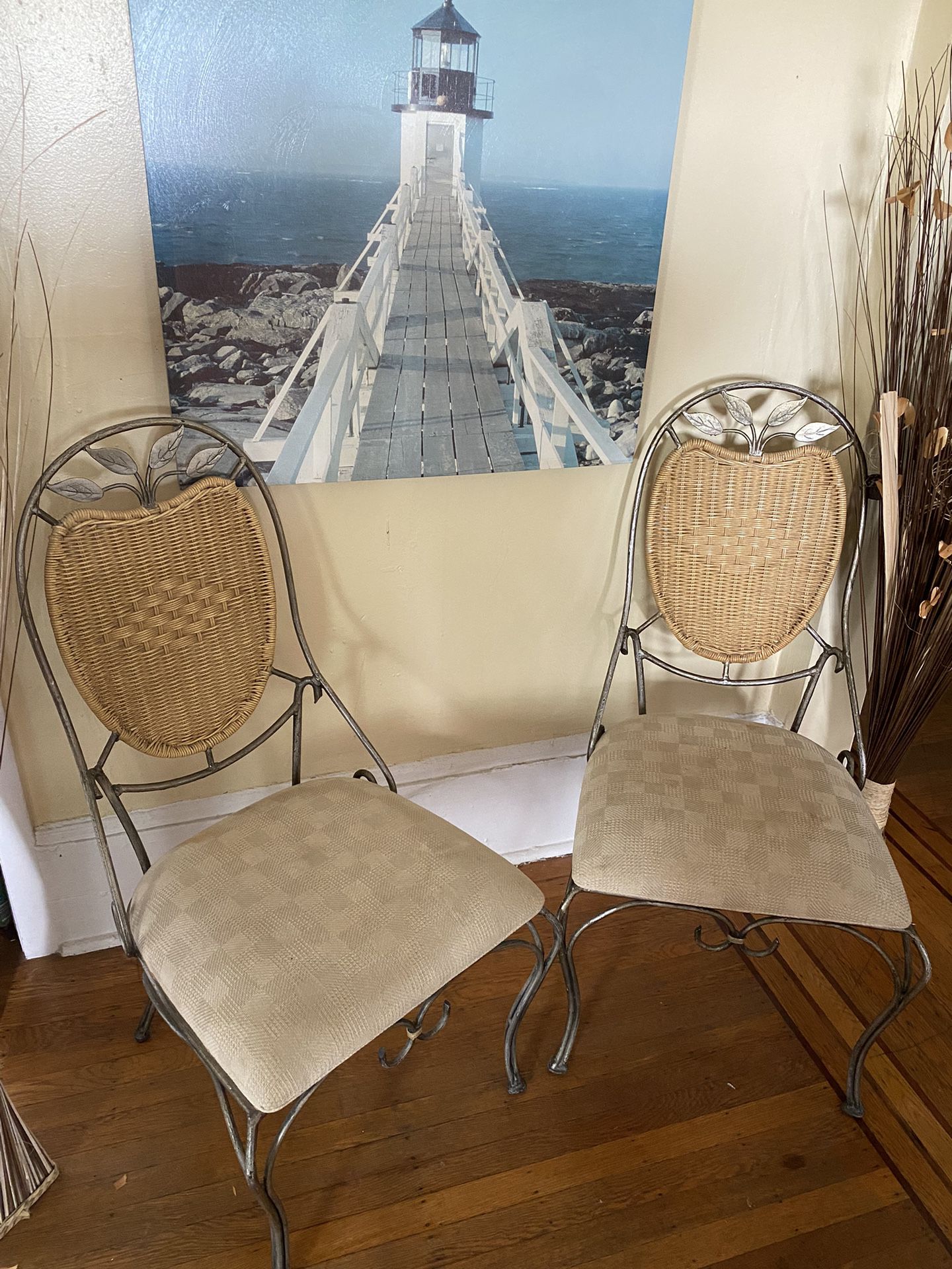 2 Chairs (Dinning Room ) Wrought Iron 