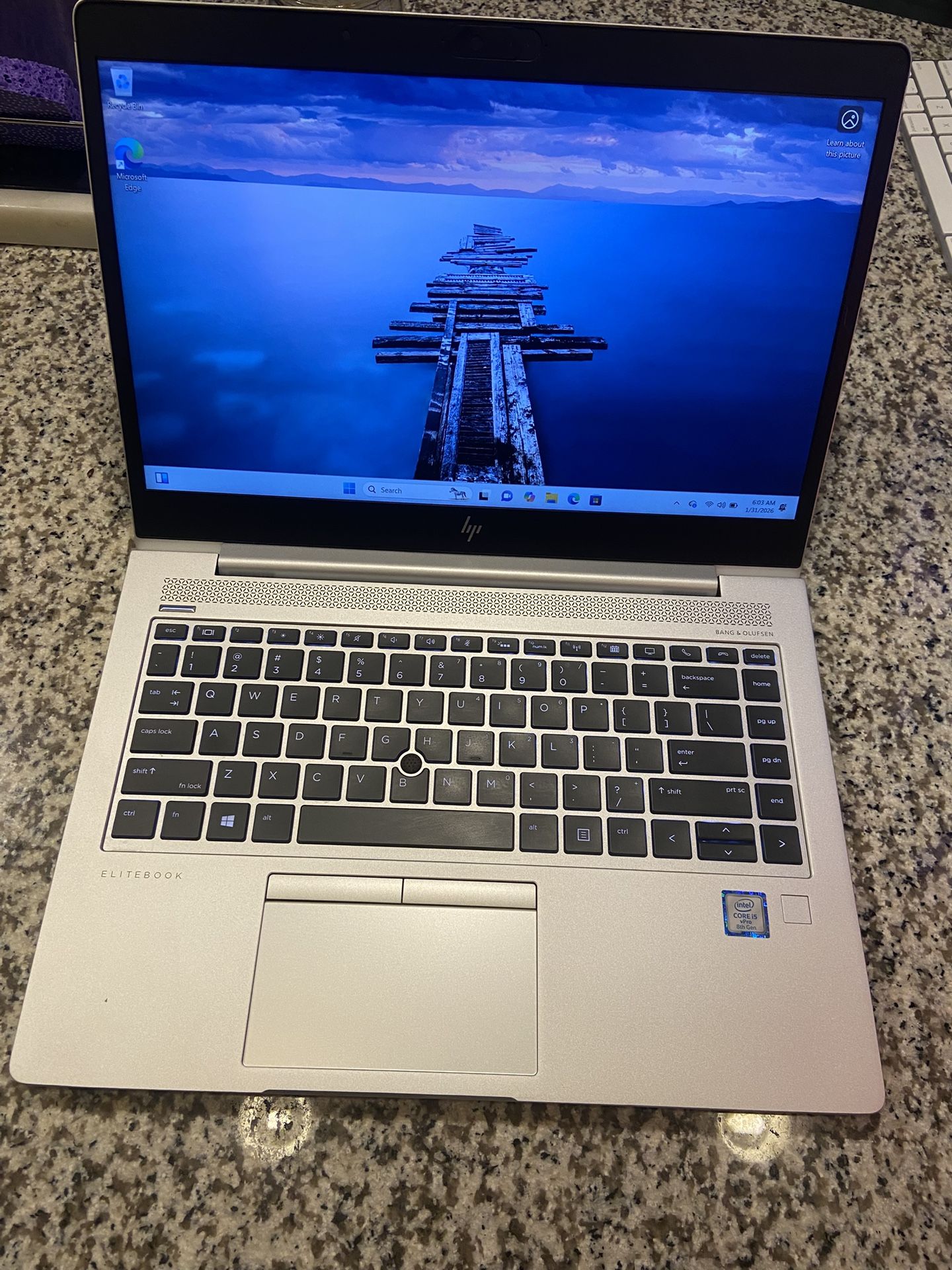 Hp Elitebook 840 G5 Intel i5 Processor 1.70GHz 8gb Ram 128gb Ssd Windows 11 Works Great With Charger Very Good Condition