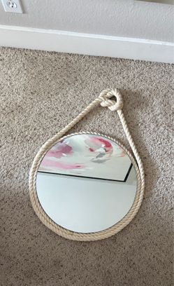 Boho hanging mirror