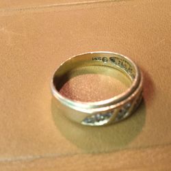 1-solid genuine 14kt. gold Ring