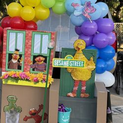 Sesame St. Trunk Or Treat Or Party Props 
