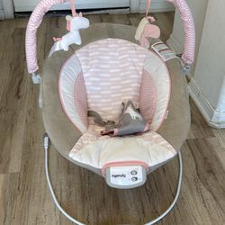 Pink Baby Girl Bouncer