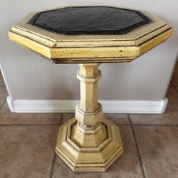Vintage Yellow Side Table