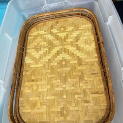 Set Of 16 Bamboo Trays