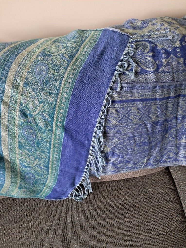 Beautiful Blue And Green Scarf