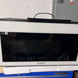 Samsung Bespoke White Over Range Microwave
