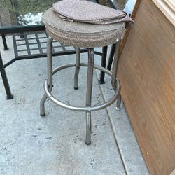 Free  Vintage 1950s Metal Stool 