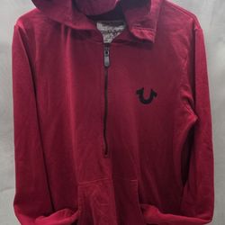 True Religion Indian Women Medium Zip Up Hoody Armpit To Armpit 21" Length 24" 