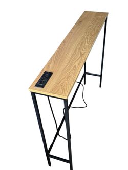 Slim Console Table with 2 AC Outlets and 2 USB Ports