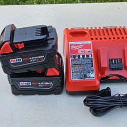 Milwaukee M18 18-Volt Lithium-Ion XC Starter Kit with Two 5.0Ah Batteries and Charger