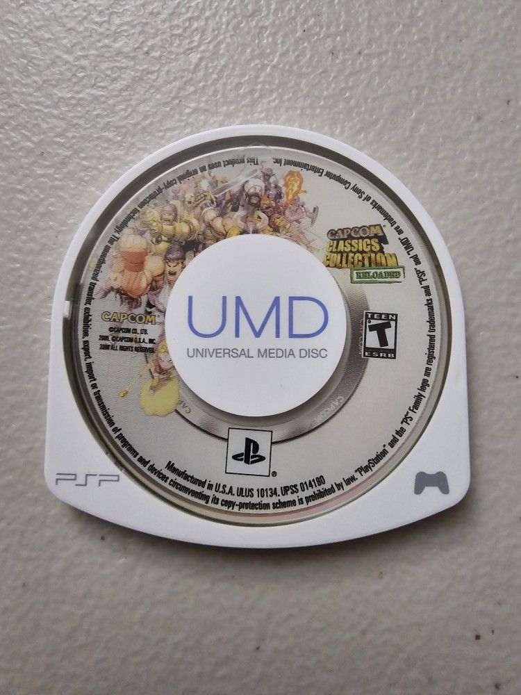 Capcom Classics Collection Reloaded for PSP - game UMD only