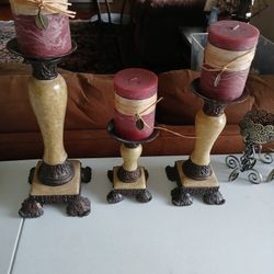 Candle Holder With Candles