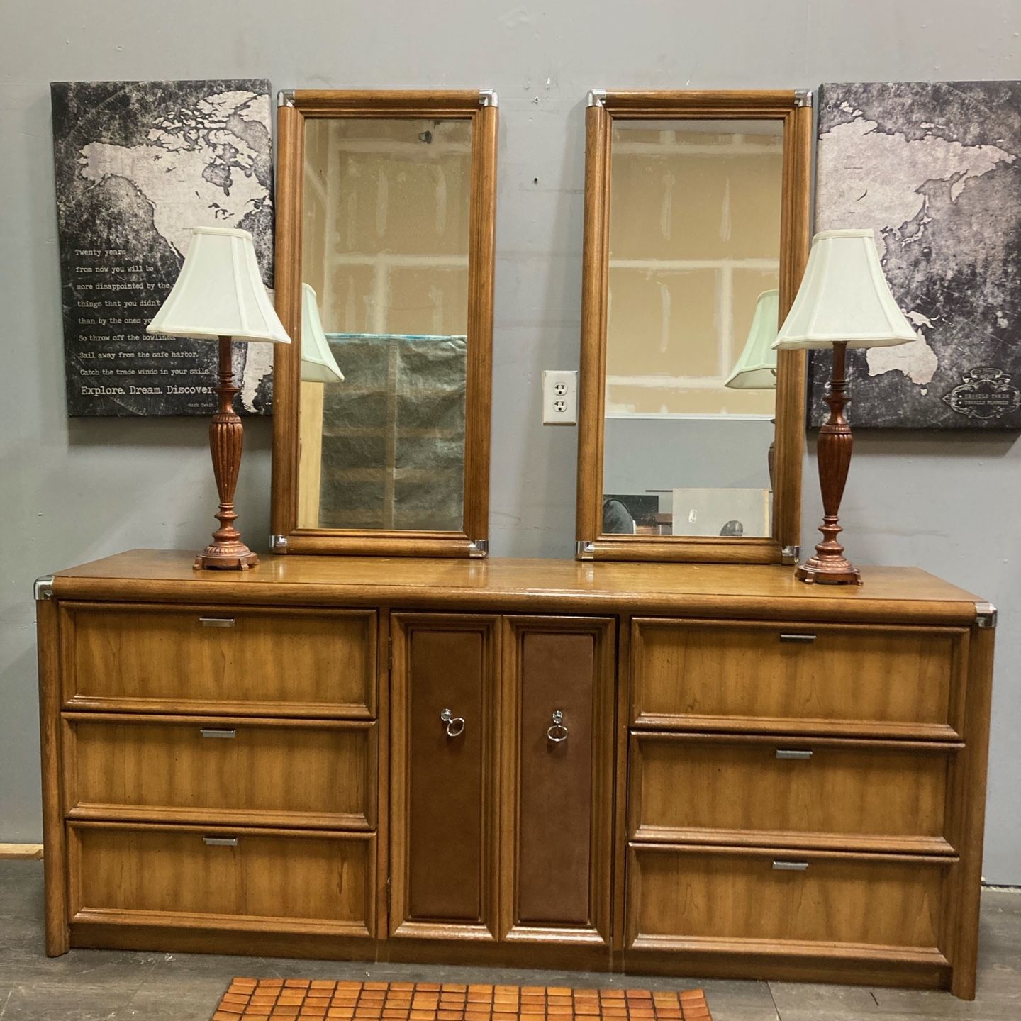 bassett mid century modern dresser by Mid Century Basset 6 Drawer