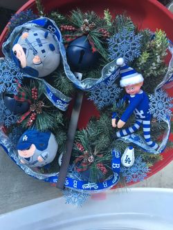 Dodgers Christmas 🎄 wreath