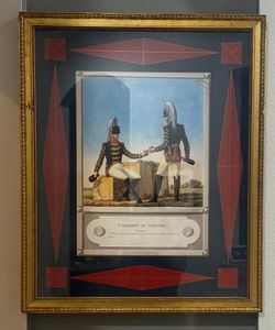 Vintage W. King Ambler's print  of French Army, ler Regiment de Cuirassiers