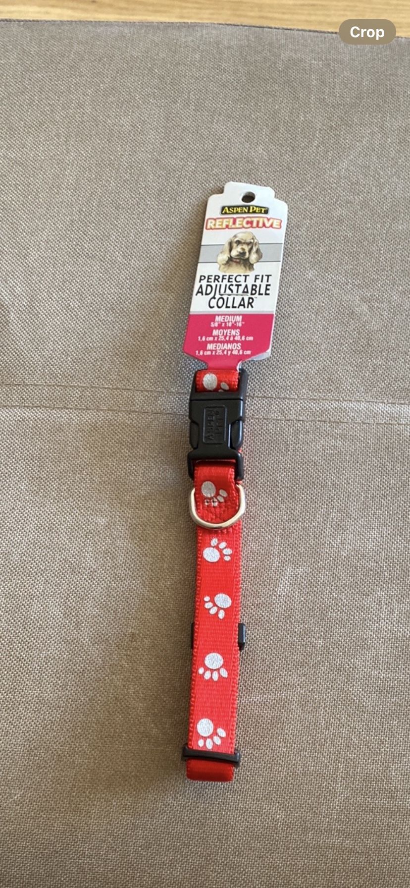 NWT! Red Reflective Adjustable Dog Collar 🐾