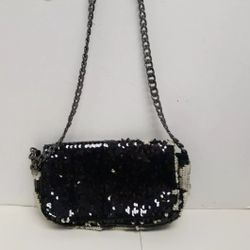 Women Beautiful Handbag Sequins Chain Shoulder Bag H&M
