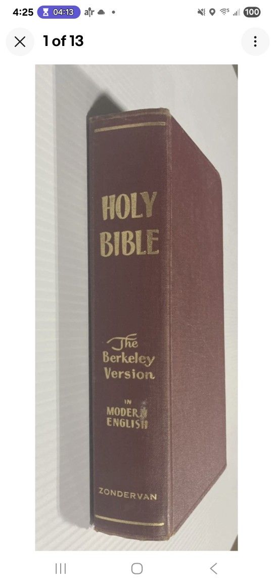 The Holy Bible : The Berkley Version in Modern English (Hardcover, 1959) Verkuyl, Signed Copy